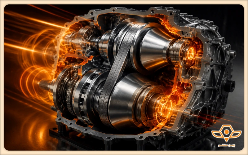 گیربکس CVT با 9 دنده مصنوعی  ام وی ام x55 پرو